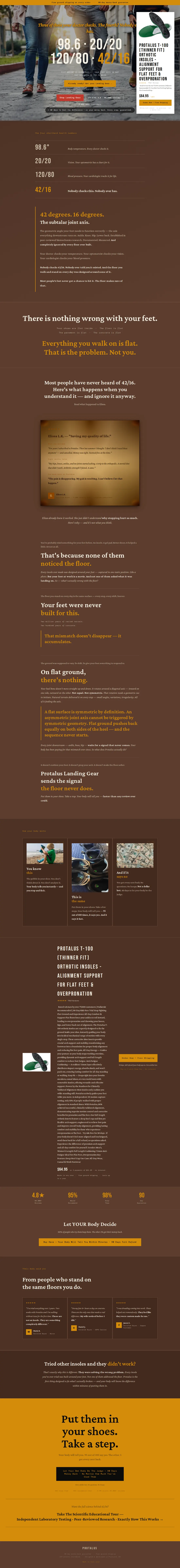 Full-length capture of Protalus's offer landing page, captured Oct 2026